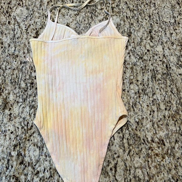 💗GET 20% OFF💗NWT ZARA TIE-DYE GATHERED BODYSUIT - Picture 2 of 9